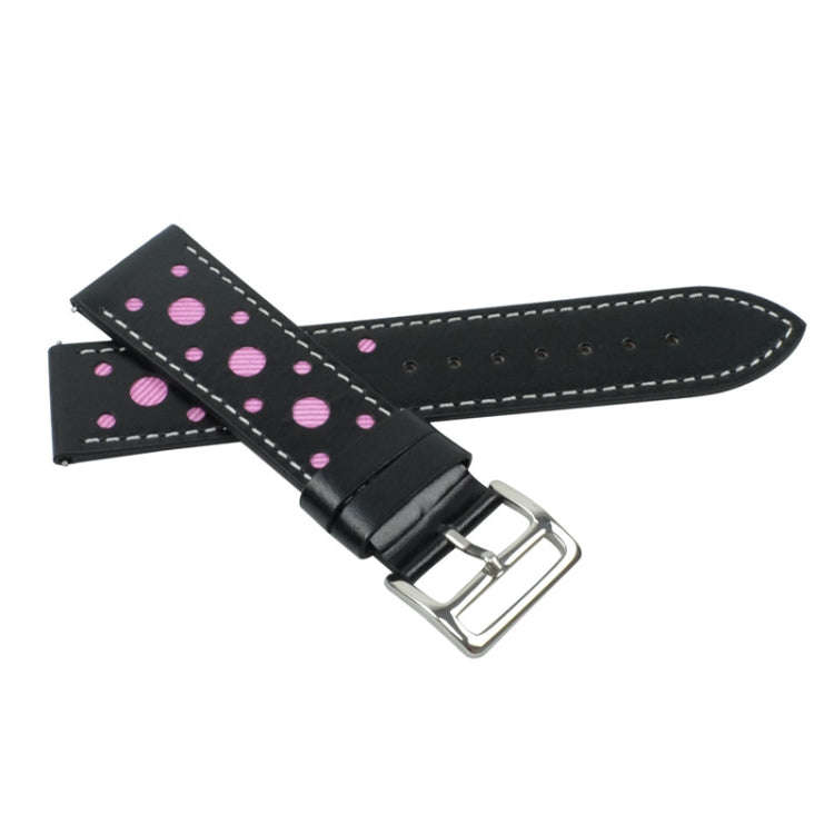 22mm For huawei watch GT2e / GT / GT2 46mm Hollow Leather Watch Band(Pink)