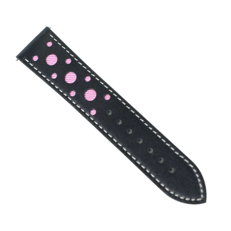 22mm For huawei watch GT2e / GT / GT2 46mm Hollow Leather Watch Band(Pink)
