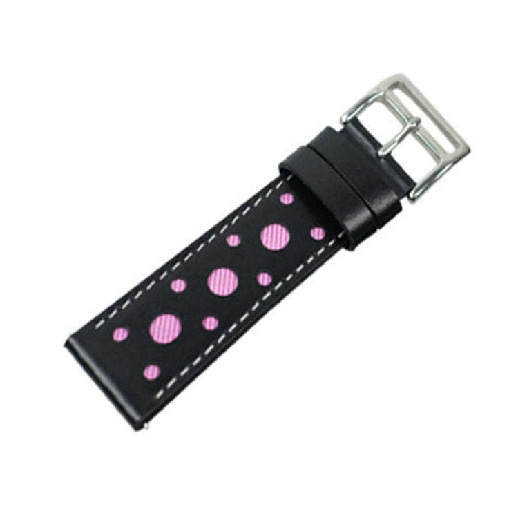 22mm For huawei watch GT2e / GT / GT2 46mm Hollow Leather Watch Band(Pink)