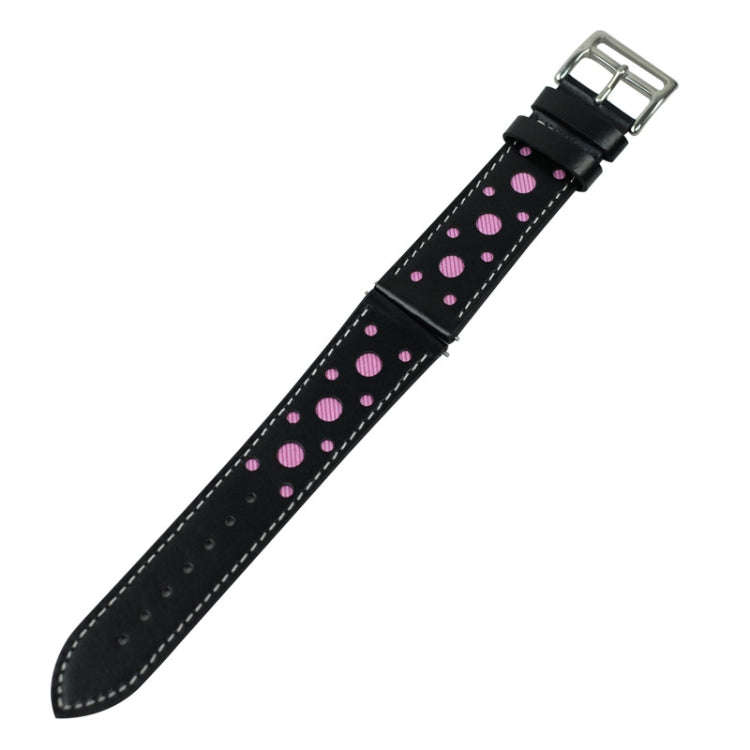 22mm For huawei watch GT2e / GT / GT2 46mm Hollow Leather Watch Band(Pink)