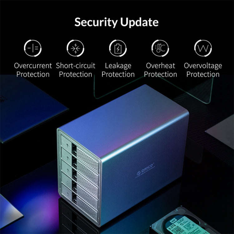 ORICO 9548RU3-BK 3.5-Inch External Hard Drive Enclosure with RAID