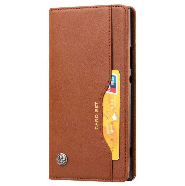 Knead Skin Texture Horizontal Flip Leather Case for Sony Xperia XA2, with Photo Frame & Holder & ...