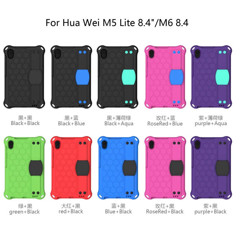 For Huawei Media M5 Lite 8.4/M6 8.4 Honeycomb Design EVA + PC Material Four Corner Anti Falling F...