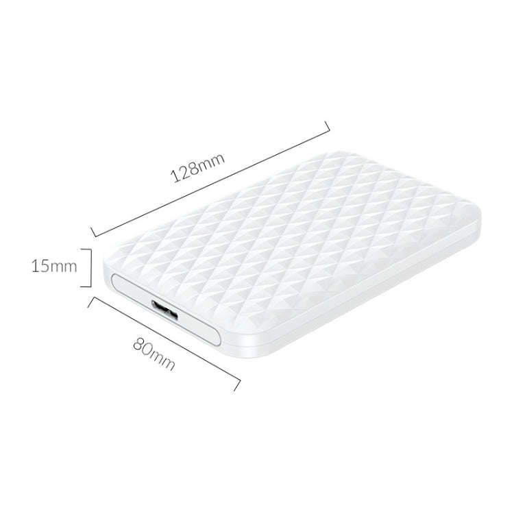 ORICO 2520U3 2.5-Inch Portable Hard Drive Enclosure(White)