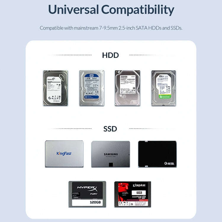 ORICO 2521U3 2.5-Inch Portable Hard Drive Enclosure