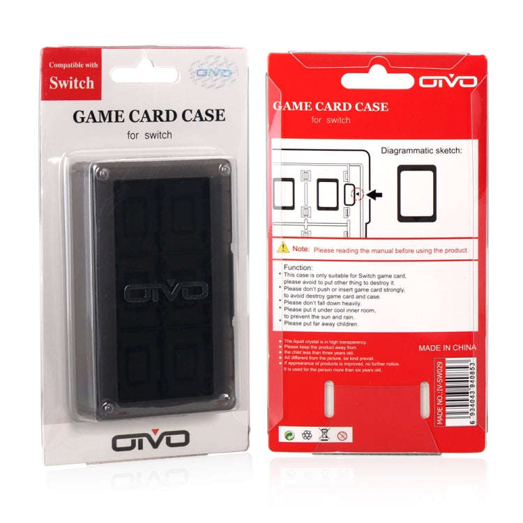 OIVO IV-SW029 24in1 Game Memory Card Storage Box Card Case Holder For Nintendo Switch(Grey)