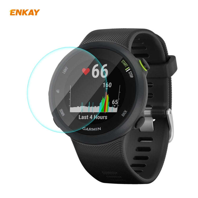 For Garmin Forerunner 45 / 45S ENKAY Hat-Prince 0.2mm 9H 2.15D Curved Edge Tempered Glass Screen ...