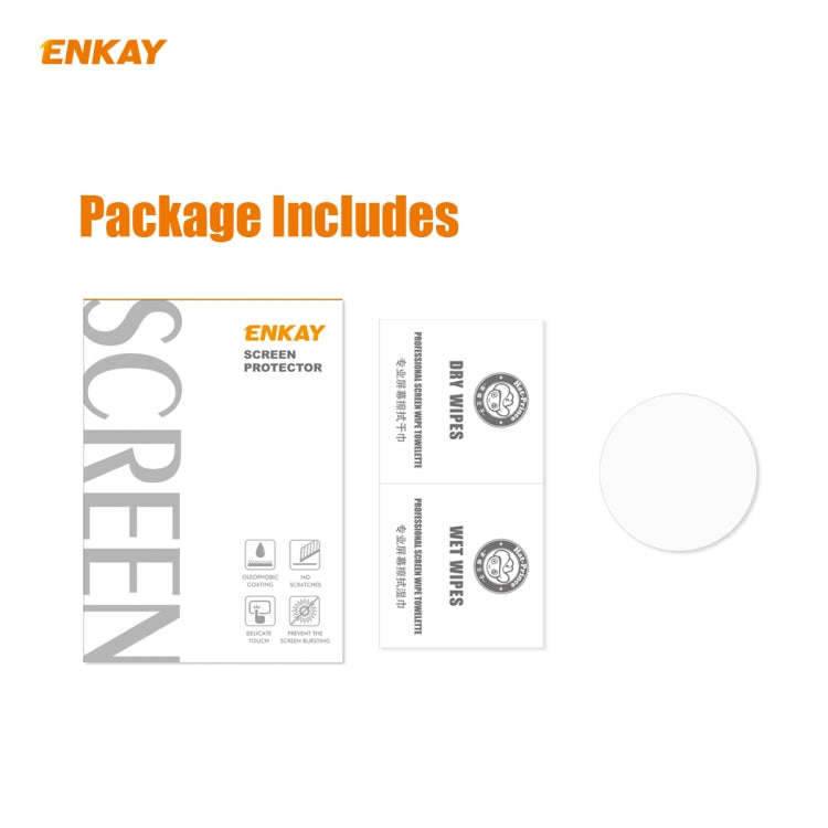 For Garmin Swim 2 ENKAY Hat-Prince 0.2mm 9H 2.15D Curved Edge Tempered Glass Screen Protector  Wa...