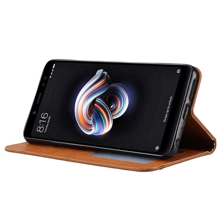Knead Skin Texture Horizontal Flip Leather Case for HUAWEI Nova3, with Photo Frame & Holder & Car...