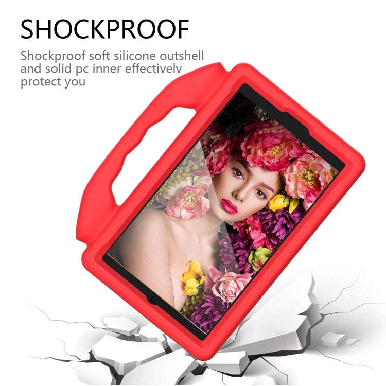 For Huawei MatePad T 8 2020 EVA Shockproof Protective Case with Thumb Holder(Red)