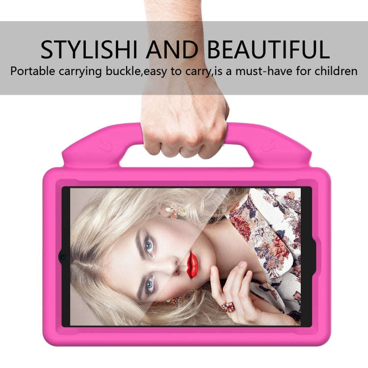 For Huawei MatePad T 8 2020 EVA Shockproof Protective Case with Thumb Holder(RoseRed)