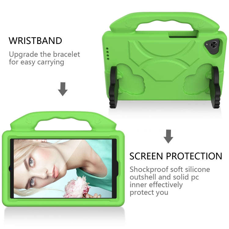 For Huawei MatePad T 8 2020 EVA Shockproof Protective Case with Thumb Holder(Green)