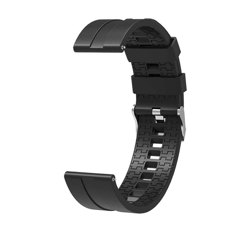 Suitable For Xiaomi Haylou Solar Watch Silicone Watch Band, Length: 21cm(black)
