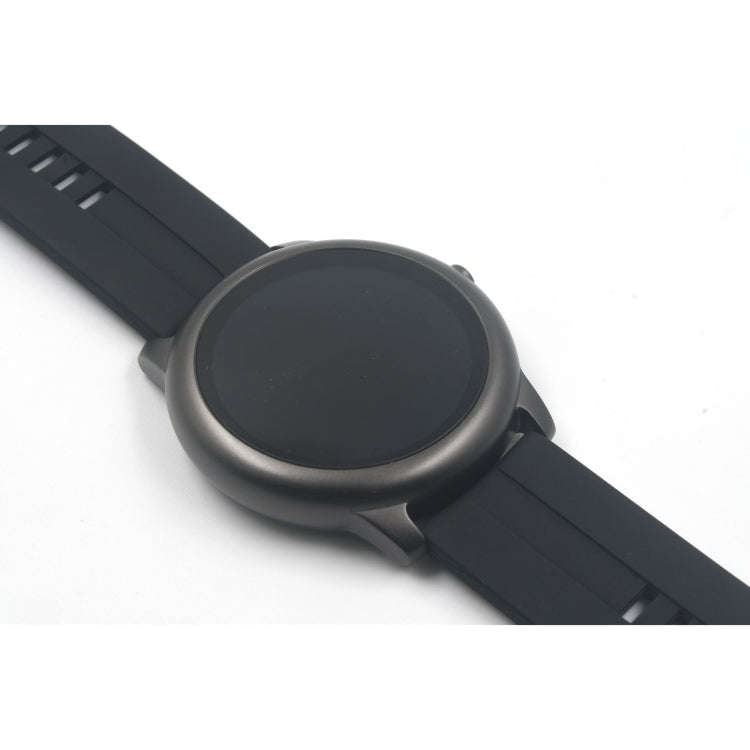 Suitable For Xiaomi Haylou Solar Watch Silicone Watch Band, Length: 21cm(black)