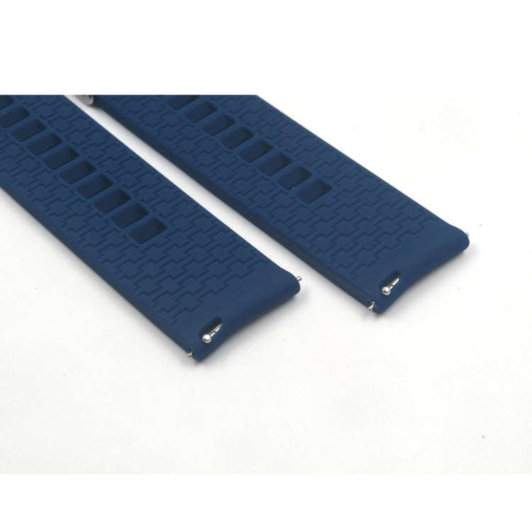 Suitable For Xiaomi Haylou Solar Watch Silicone Watch Band, Length: 21cm(mazarine)