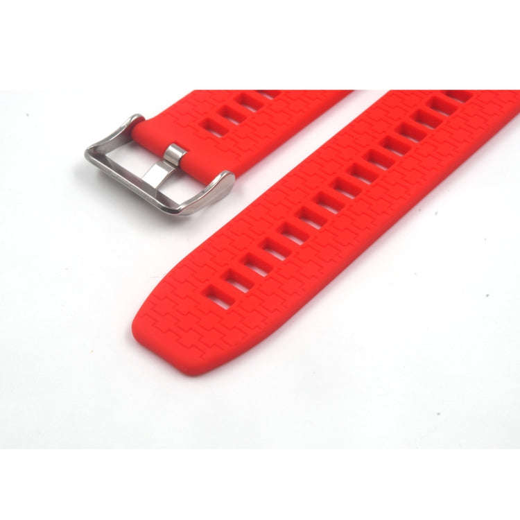 Suitable For Xiaomi Haylou Solar Watch Silicone Watch Band, Length: 21cm(red)