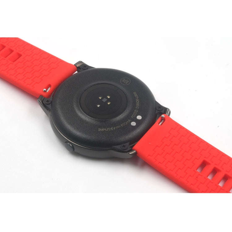 Suitable For Xiaomi Haylou Solar Watch Silicone Watch Band, Length: 21cm(red)