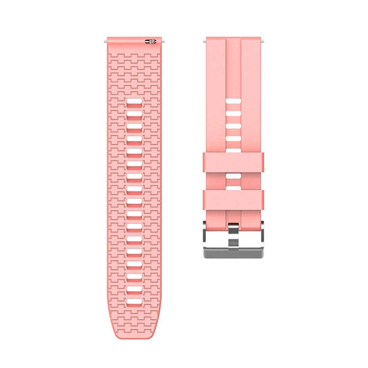 Suitable For Xiaomi Haylou Solar Watch Silicone Watch Band, Length: 21cm(pink)