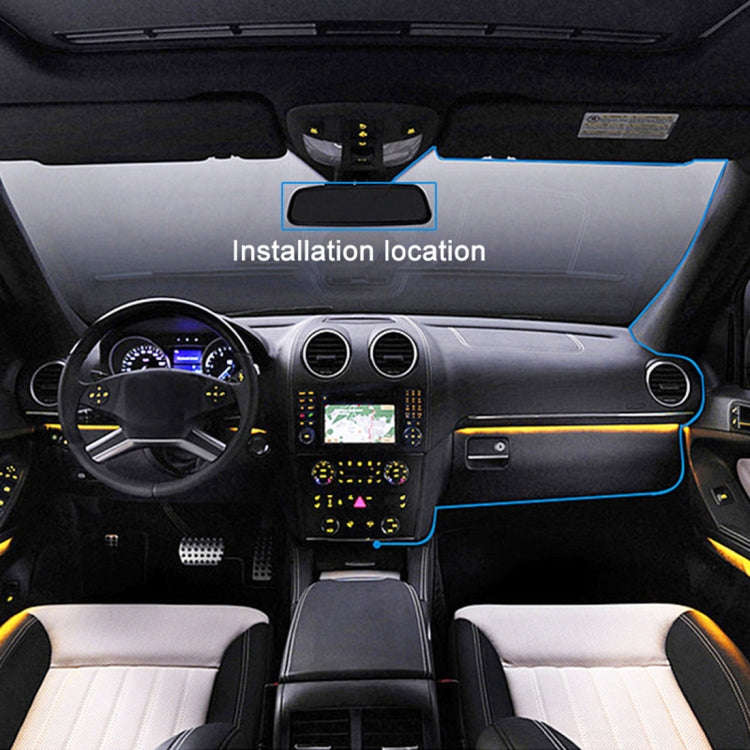 Full HD 1080P Full-Screen Touch 5.18-Inch Rearview Mirror Digital Video Recorder Dual-Lens Ultra-...