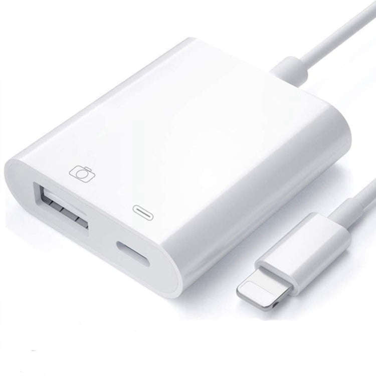ZS-KL21806 2 in 1 8 Pin to USB 3.0 + Camera USB Read OTG Adapter, Compatible with IOS 13 and Abov...