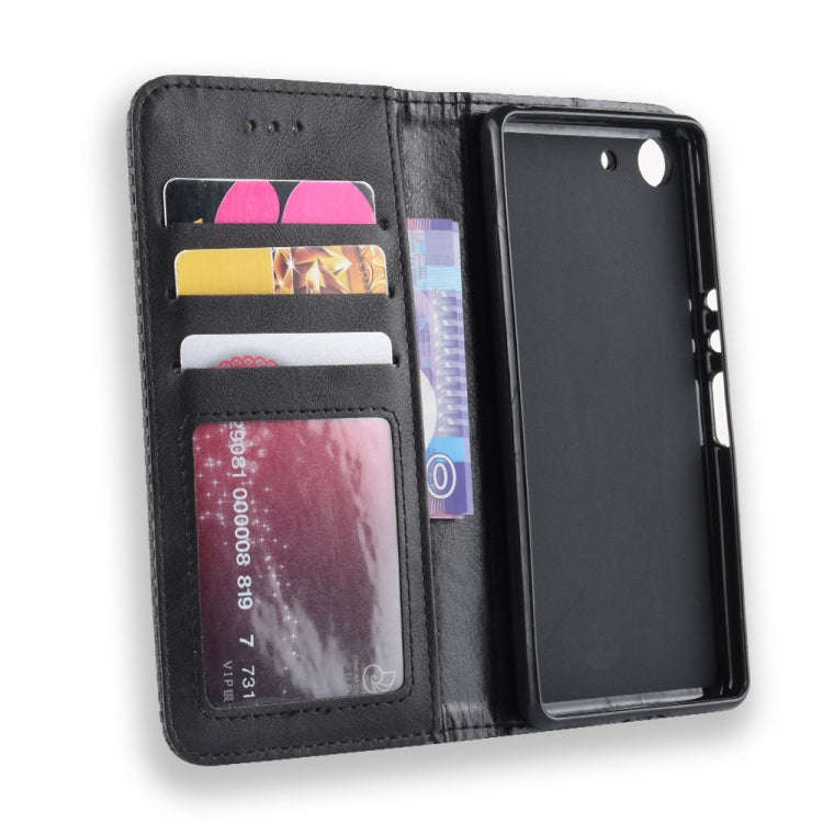 Magnetic Buckle Retro Crazy Horse Texture Horizontal Flip Leather Case for Sony Xperia ACE SO-02L...