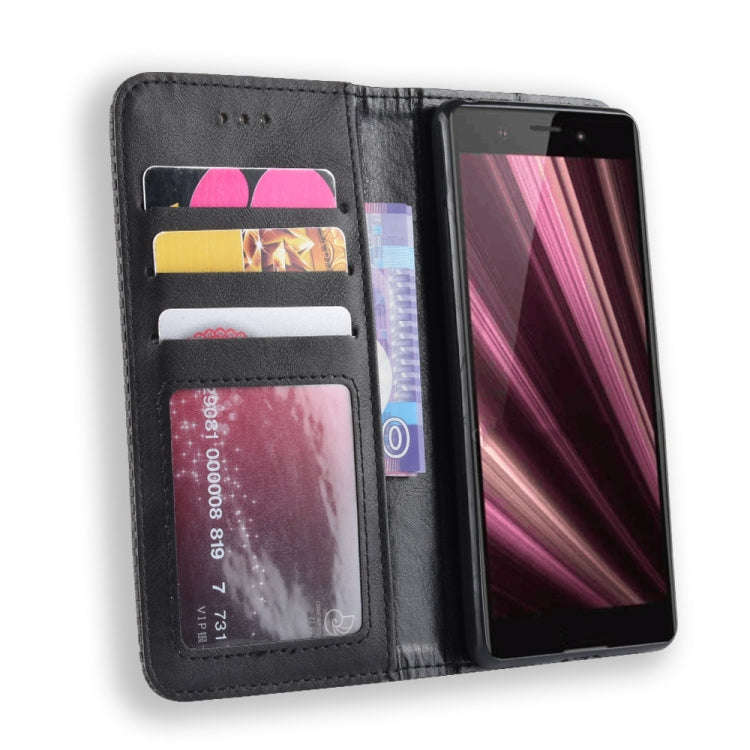 Magnetic Buckle Retro Crazy Horse Texture Horizontal Flip Leather Case for Sony Xperia ACE SO-02L...