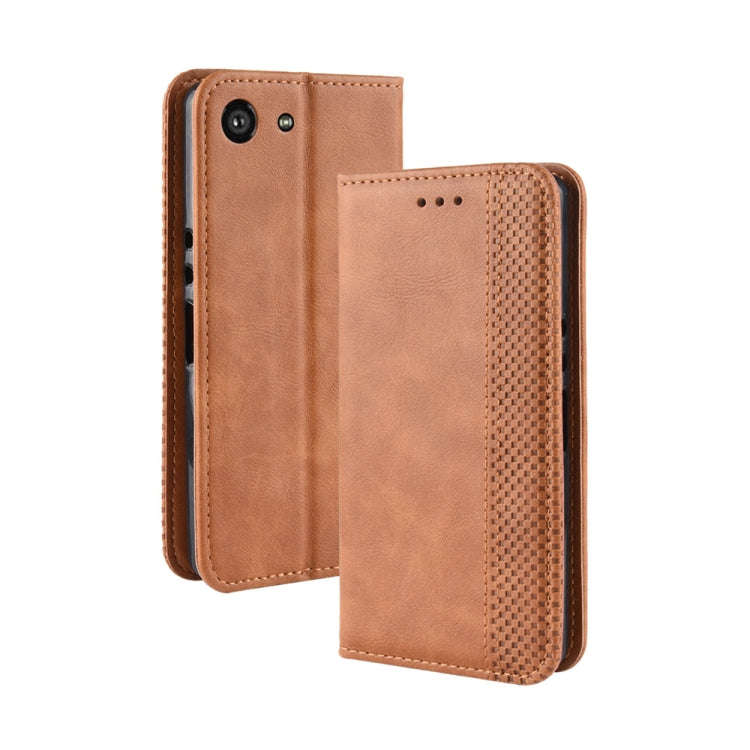 Magnetic Buckle Retro Crazy Horse Texture Horizontal Flip Leather Case for Sony Xperia ACE SO-02L...