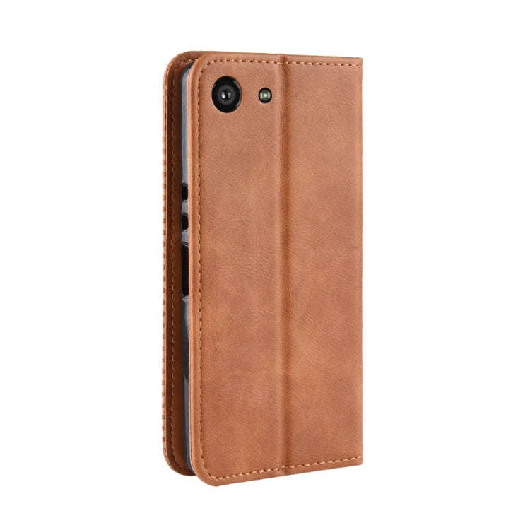 Magnetic Buckle Retro Crazy Horse Texture Horizontal Flip Leather Case for Sony Xperia ACE SO-02L...
