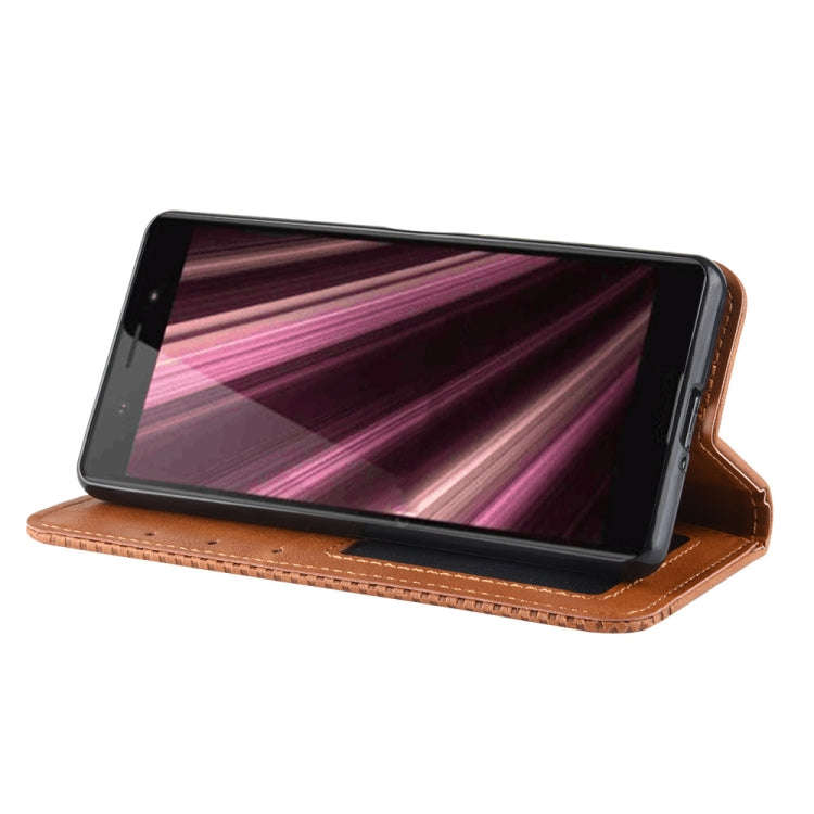 Magnetic Buckle Retro Crazy Horse Texture Horizontal Flip Leather Case for Sony Xperia ACE SO-02L...