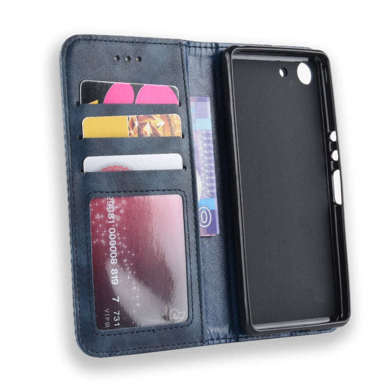 Magnetic Buckle Retro Crazy Horse Texture Horizontal Flip Leather Case for Sony Xperia ACE SO-02L...