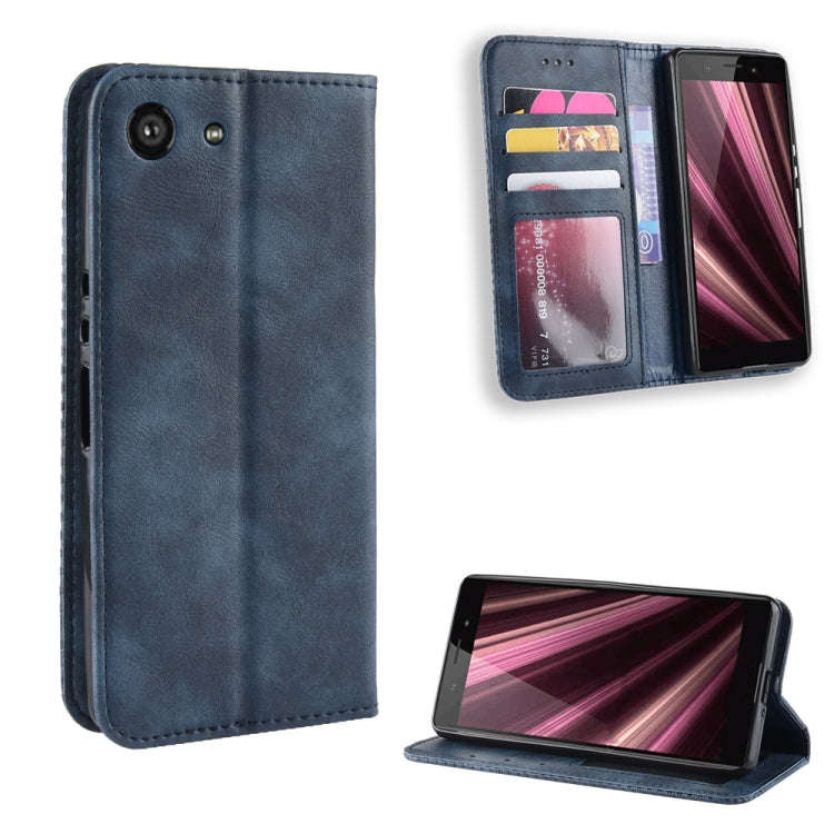 Magnetic Buckle Retro Crazy Horse Texture Horizontal Flip Leather Case for Sony Xperia ACE SO-02L...