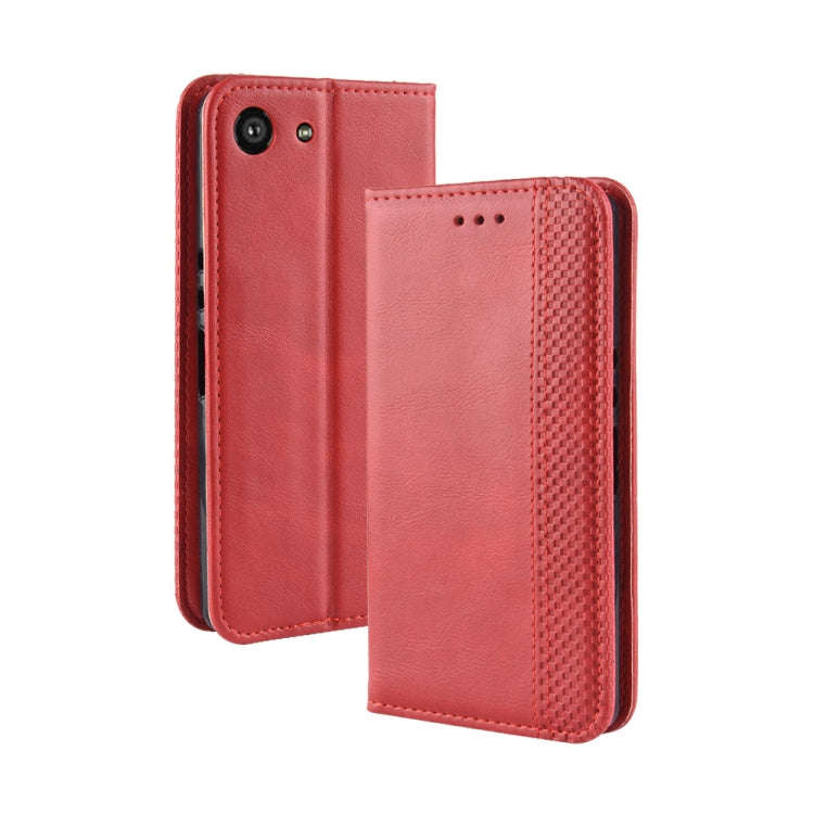Magnetic Buckle Retro Crazy Horse Texture Horizontal Flip Leather Case for Sony Xperia ACE SO-02L...