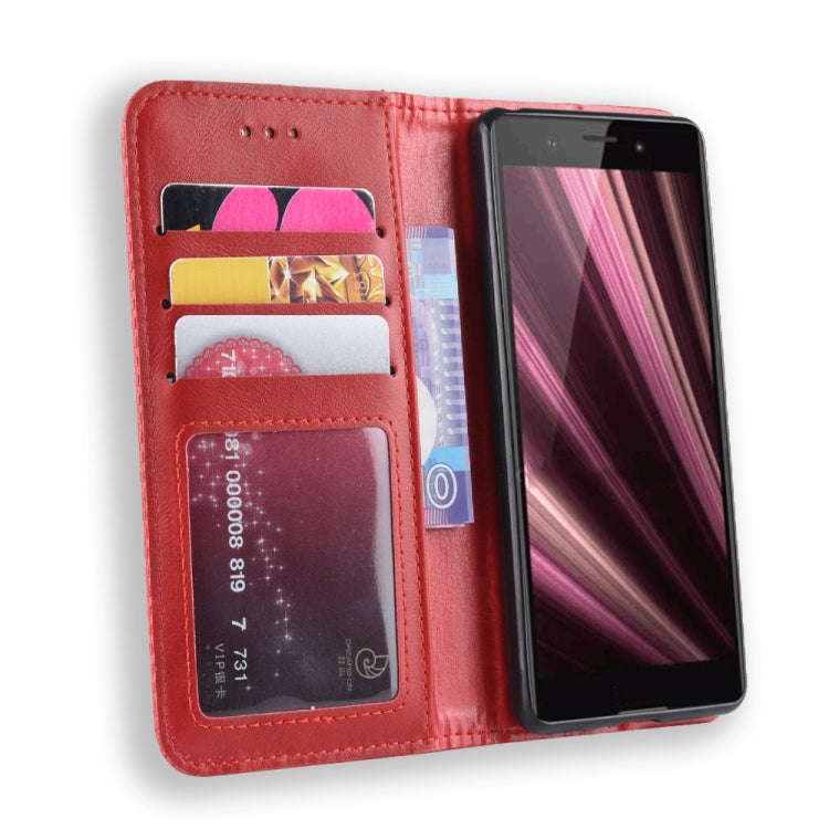 Magnetic Buckle Retro Crazy Horse Texture Horizontal Flip Leather Case for Sony Xperia ACE SO-02L...