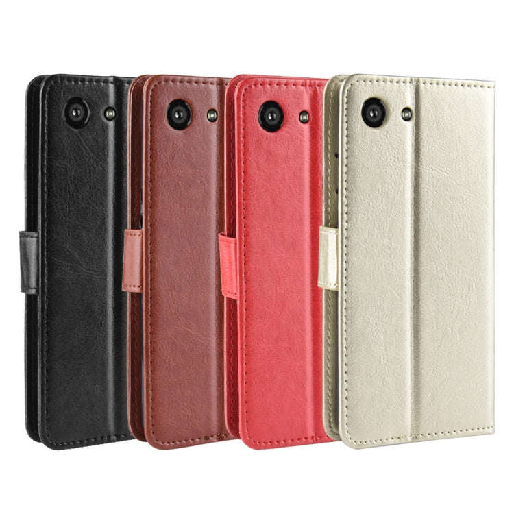 Retro Crazy Horse Texture Horizontal Flip Leather Case for Sony Xperia ACE SO-02L, with Holder & ...
