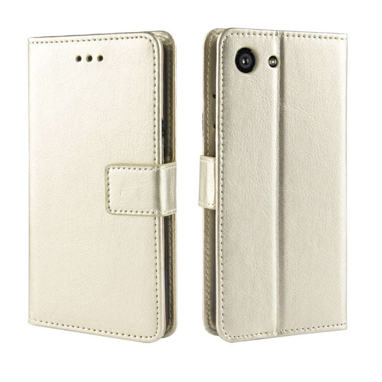 Retro Crazy Horse Texture Horizontal Flip Leather Case for Sony Xperia ACE SO-02L, with Holder & ...