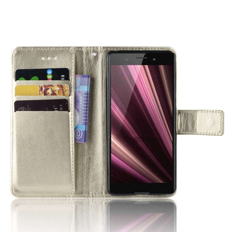 Retro Crazy Horse Texture Horizontal Flip Leather Case for Sony Xperia ACE SO-02L, with Holder & ...