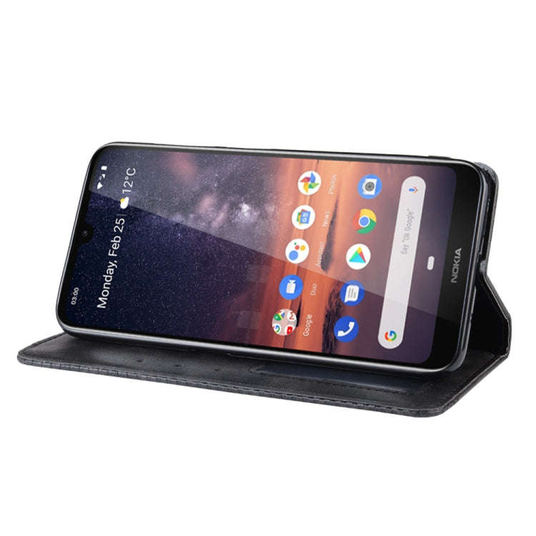 Magnetic Buckle Retro Crazy Horse Texture Horizontal Flip Leather Case for Nokia 3.2, with Holder...