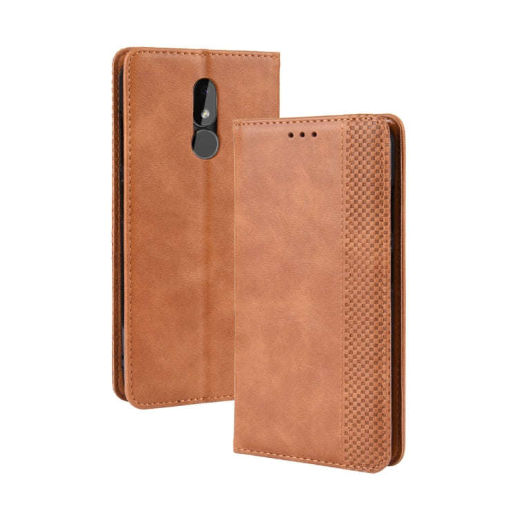 Magnetic Buckle Retro Crazy Horse Texture Horizontal Flip Leather Case for Nokia 3.2, with Holder...