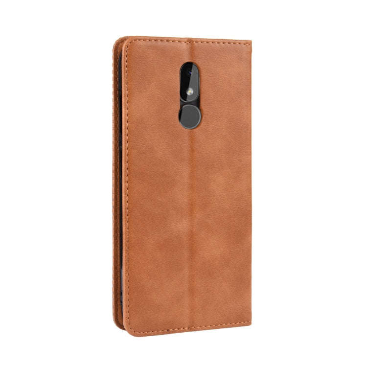 Magnetic Buckle Retro Crazy Horse Texture Horizontal Flip Leather Case for Nokia 3.2, with Holder...