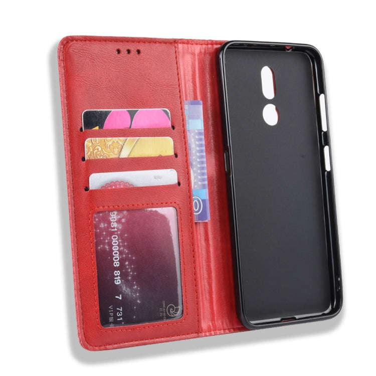 Magnetic Buckle Retro Crazy Horse Texture Horizontal Flip Leather Case for Nokia 3.2, with Holder...