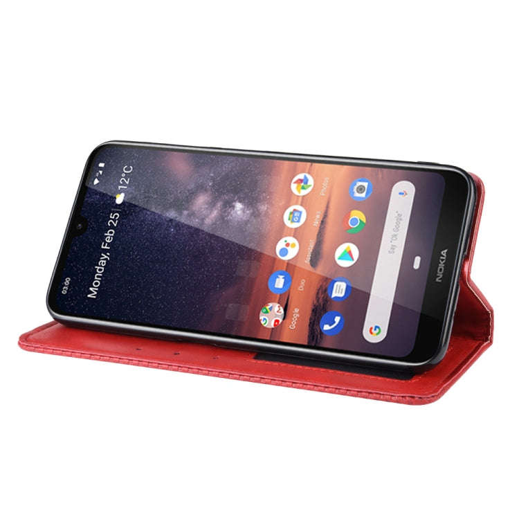 Magnetic Buckle Retro Crazy Horse Texture Horizontal Flip Leather Case for Nokia 3.2, with Holder...