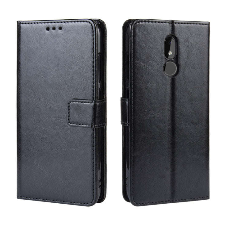 Retro Crazy Horse Texture Horizontal Flip Leather Case for Nokia 3.2, with Holder & Card Slots & ...