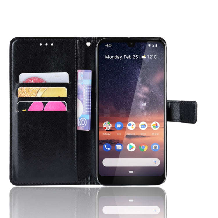 Retro Crazy Horse Texture Horizontal Flip Leather Case for Nokia 3.2, with Holder & Card Slots & ...