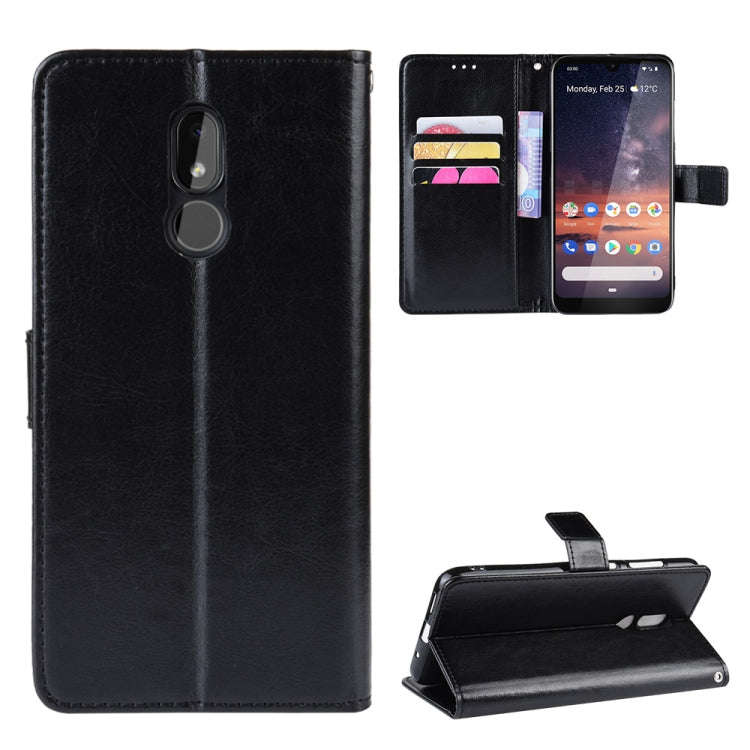 Retro Crazy Horse Texture Horizontal Flip Leather Case for Nokia 3.2, with Holder & Card Slots & ...