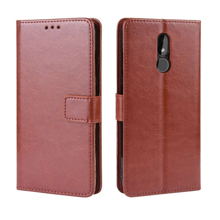 Retro Crazy Horse Texture Horizontal Flip Leather Case for Nokia 3.2, with Holder & Card Slots & ...