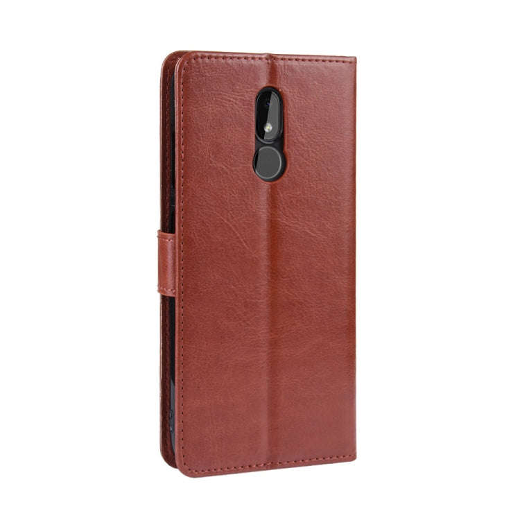 Retro Crazy Horse Texture Horizontal Flip Leather Case for Nokia 3.2, with Holder & Card Slots & ...