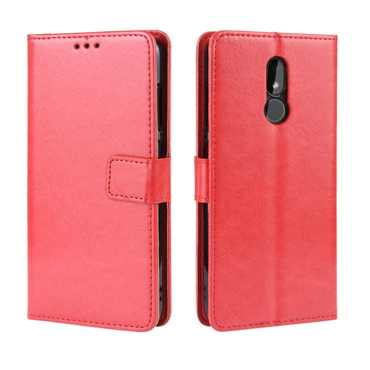 Retro Crazy Horse Texture Horizontal Flip Leather Case for Nokia 3.2, with Holder & Card Slots & ...