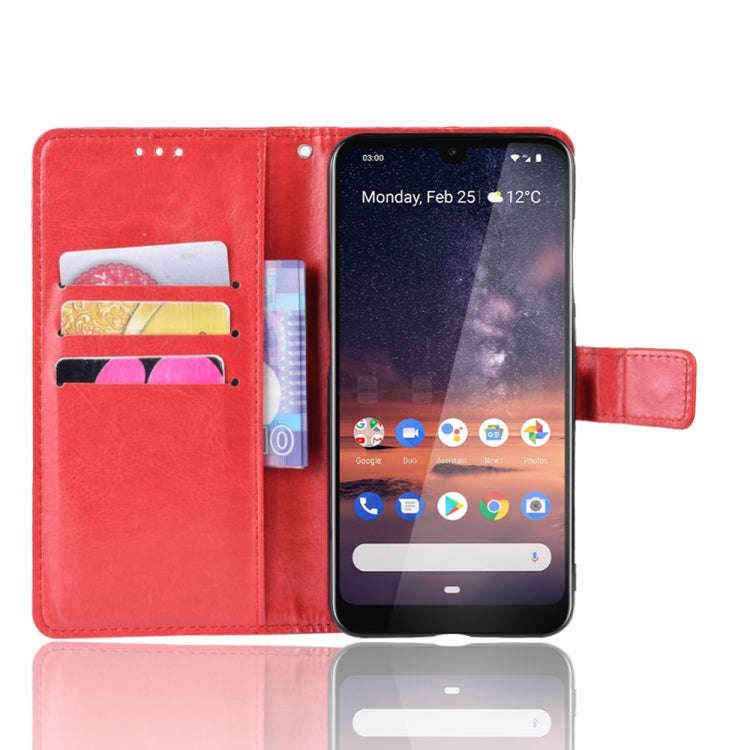 Retro Crazy Horse Texture Horizontal Flip Leather Case for Nokia 3.2, with Holder & Card Slots & ...
