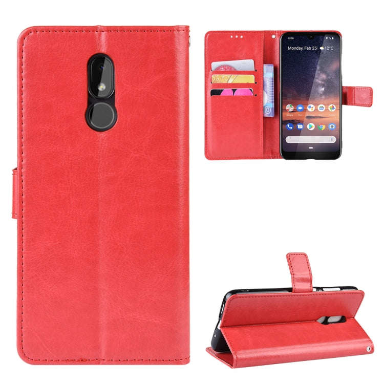 Retro Crazy Horse Texture Horizontal Flip Leather Case for Nokia 3.2, with Holder & Card Slots & ...