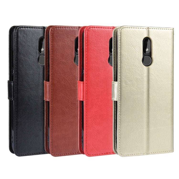 Retro Crazy Horse Texture Horizontal Flip Leather Case for Nokia 3.2, with Holder & Card Slots & ...